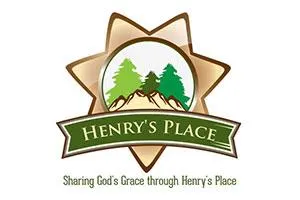 Logo for Henry's Place featuring green trees and mountains, with the tagline "Sharing God's Grace." The image could be associated with nonprofit fundraising or charity events, reflecting themes of philanthropy and motivational speaking.| Linda’s Life – Linda Smith