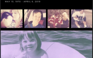 A collage of Christopher Smith's life moments, including family and leisure activities, celebrates his memory and highlights Down syndrome awareness, reflecting Linda Smith's advocacy and nonprofit leadership.| Linda’s Life – Linda Smith