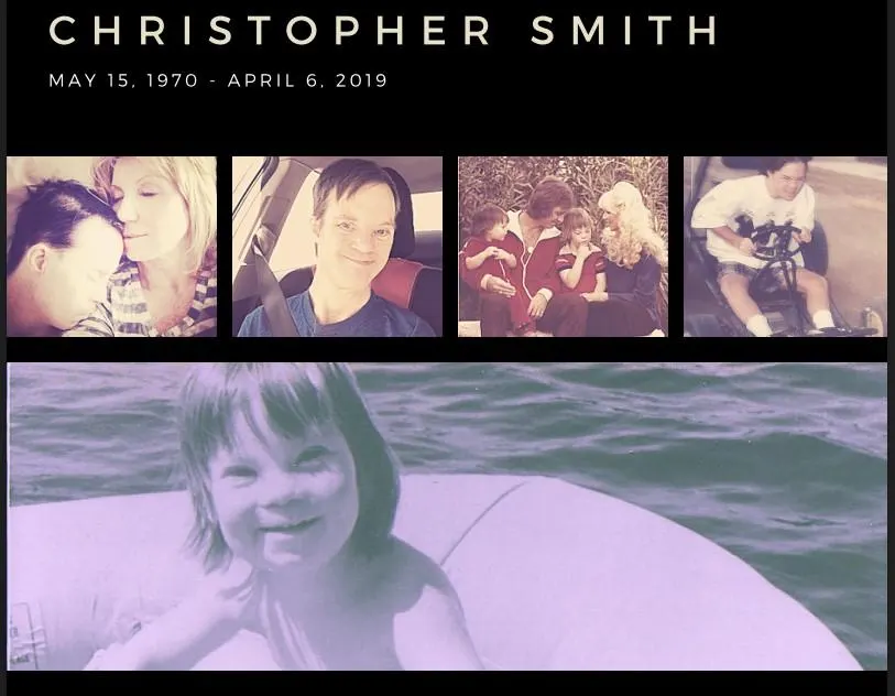 A collage of Christopher Smith's life moments, including family and leisure activities, celebrates his memory and highlights Down syndrome awareness, reflecting Linda Smith's advocacy and nonprofit leadership.| Linda’s Life – Linda Smith